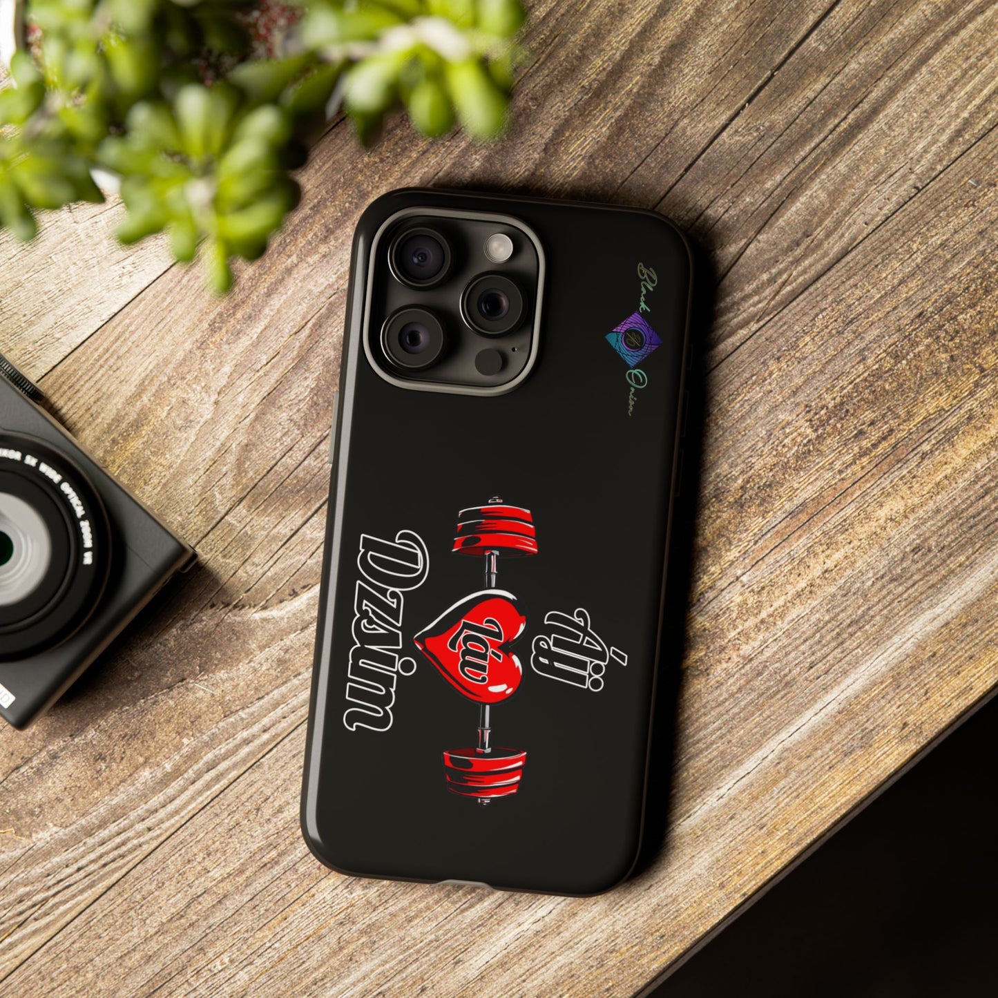 BlackOnion Brand New Phone Case - with Motivational Workout Motif’Ájj Láv Dzsim ‘💪🔥🫵