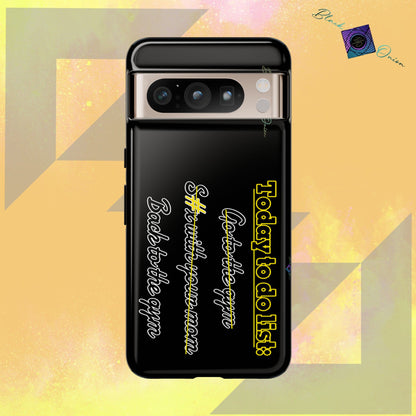 BlackOnion Brand New Phone Case - with Motivational Workout Motif’Today to do list ‘💪🔥🫵