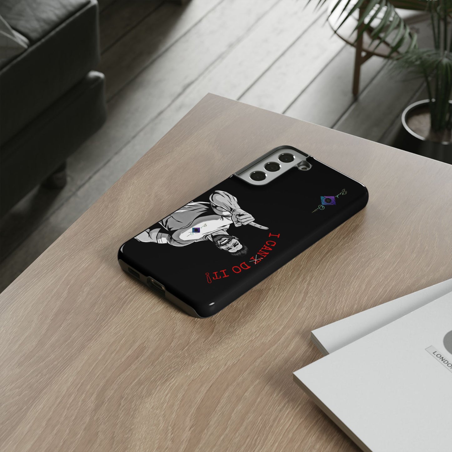 BlackOnion Brand New Phone Case - with Motivational Workout Motif’I Can Do It ‘💪🔥🫵