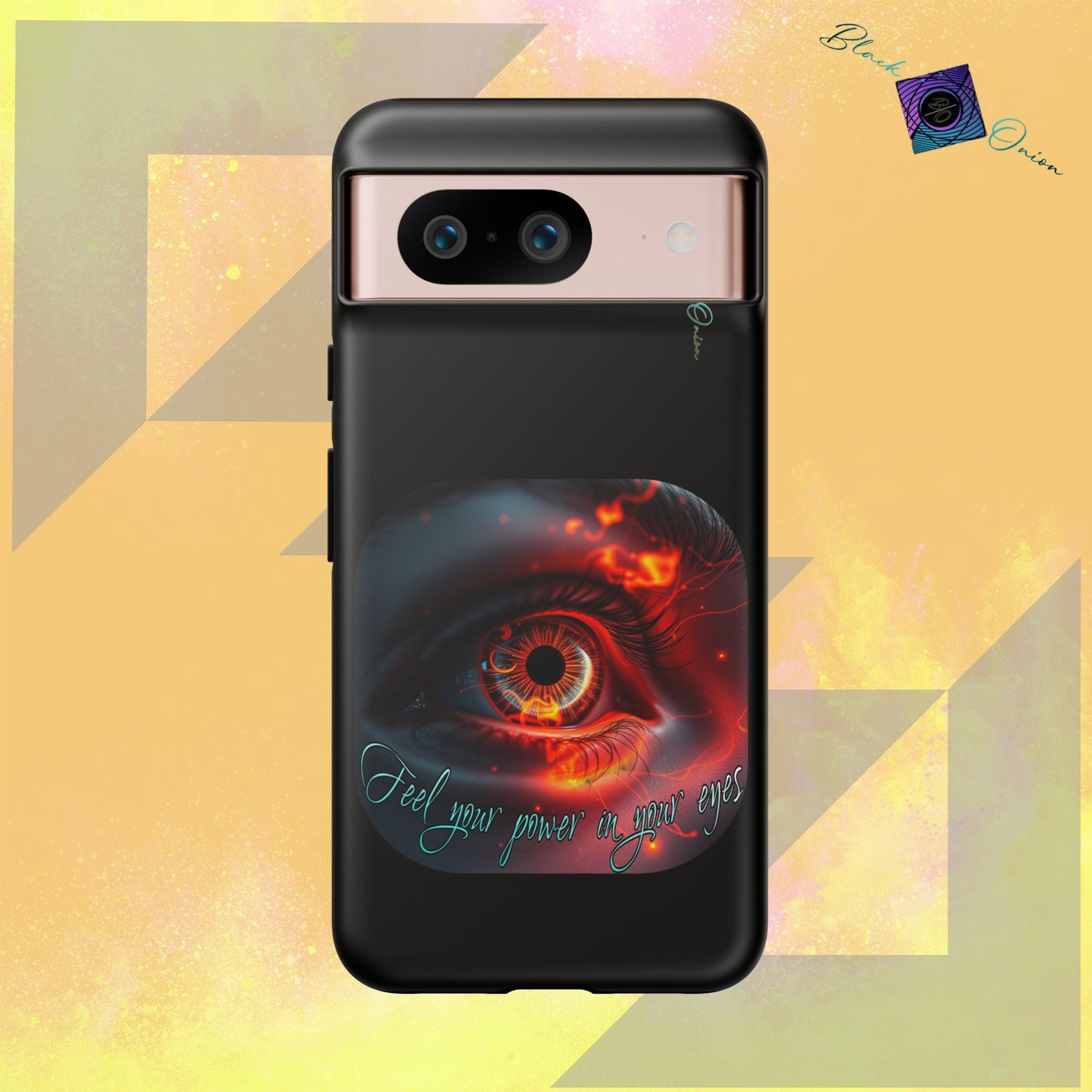 BlackOnion Brand New Phone Case - with Motivational Workout Motif ’Feel your power  ‘💪🔥🫵