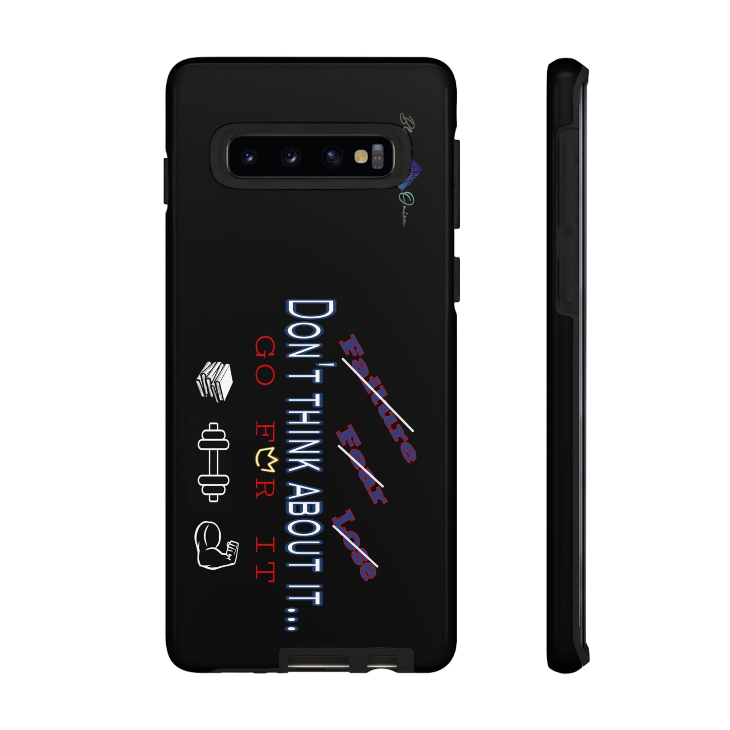 BlackOnion Brand New Phone Case - with Motivational Workout Motif’Don’t think ‘💪🔥🫵