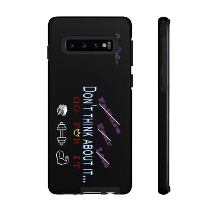 BlackOnion Brand New Phone Case - with Motivational Workout Motif’Don’t think ‘💪🔥🫵
