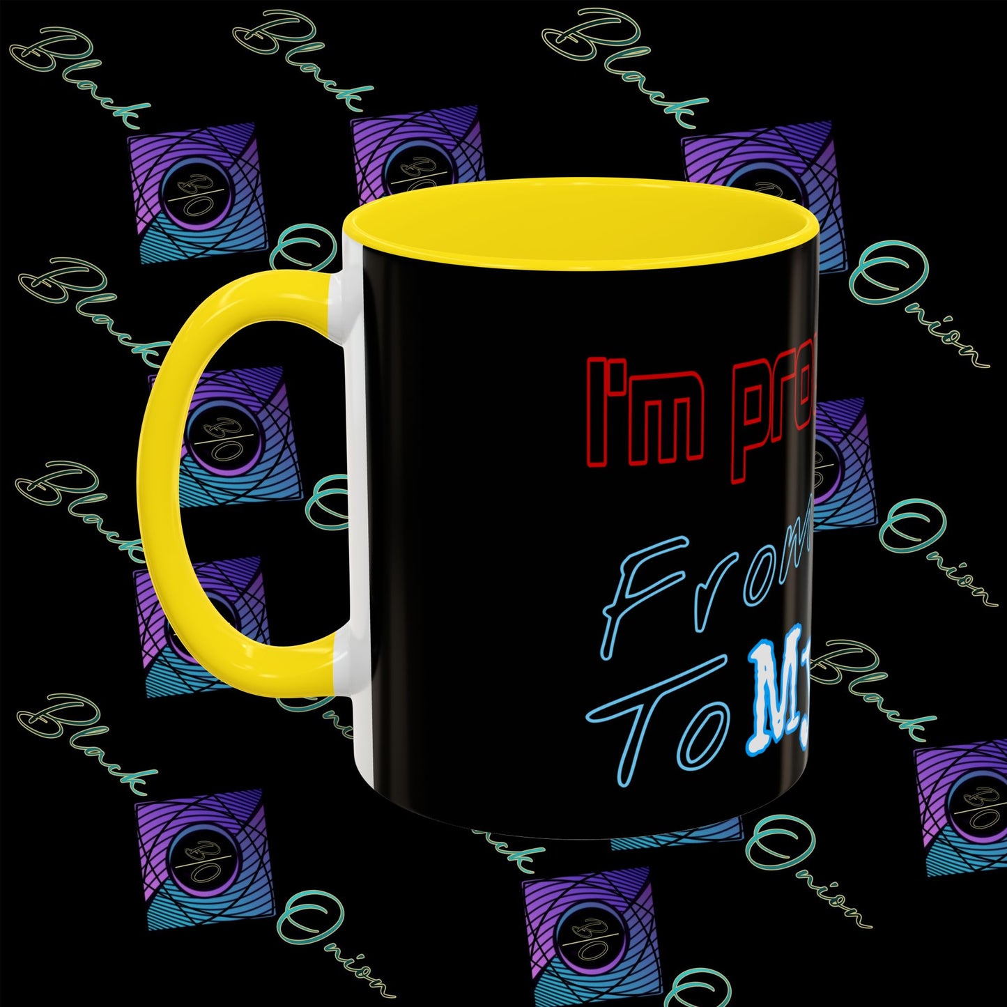 BlackOnion Coffee Mug 2 with Workout Motif ‘ I’m proud of you’🫵🔥💪