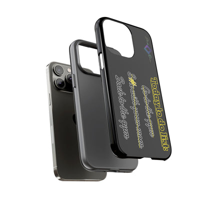 BlackOnion Brand New Phone Case - with Motivational Workout Motif’Today to do list ‘💪🔥🫵