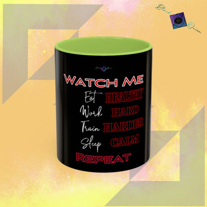 BlackOnion Coffee Mug Serial 2 with Workout Motif ‘Watch me’🫵🔥💪