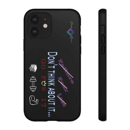 BlackOnion Brand New Phone Case - with Motivational Workout Motif’Don’t think ‘💪🔥🫵