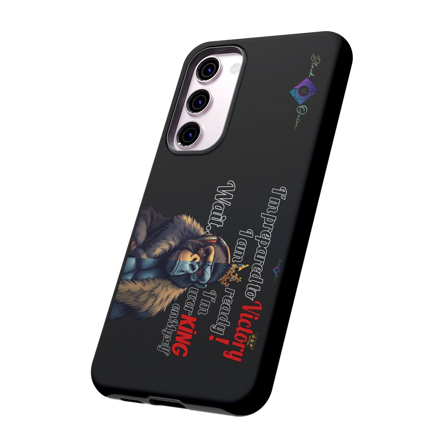 BlackOnion Brand New Phone Case - with Motivational Workout Motif’Victory 👑‘💪🔥🫵