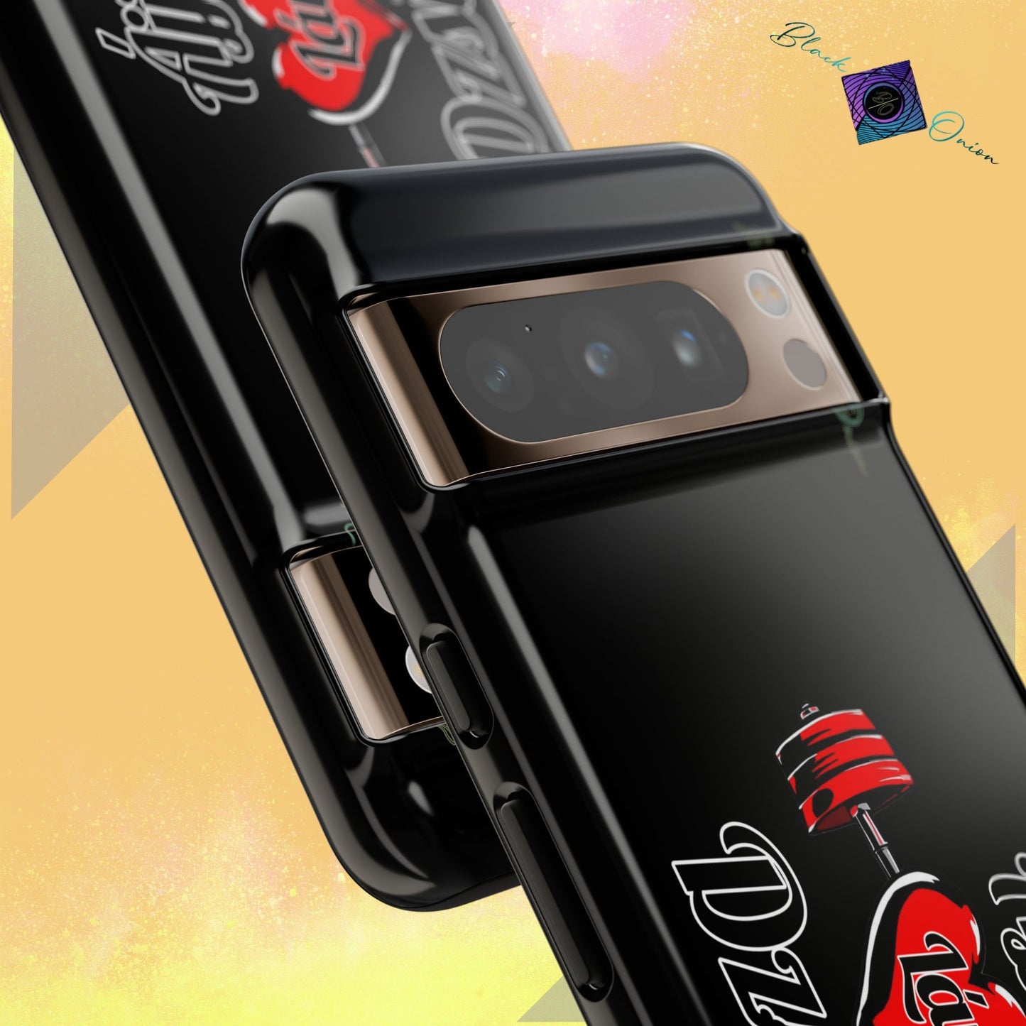 BlackOnion Brand New Phone Case - with Motivational Workout Motif’Ájj Láv Dzsim ‘💪🔥🫵
