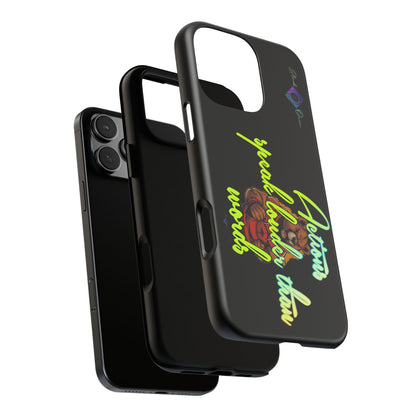 BlackOnion Brand New Phone Case - with Motivational Workout Motif ‘Actions speak lauder ‘💪🔥🫵