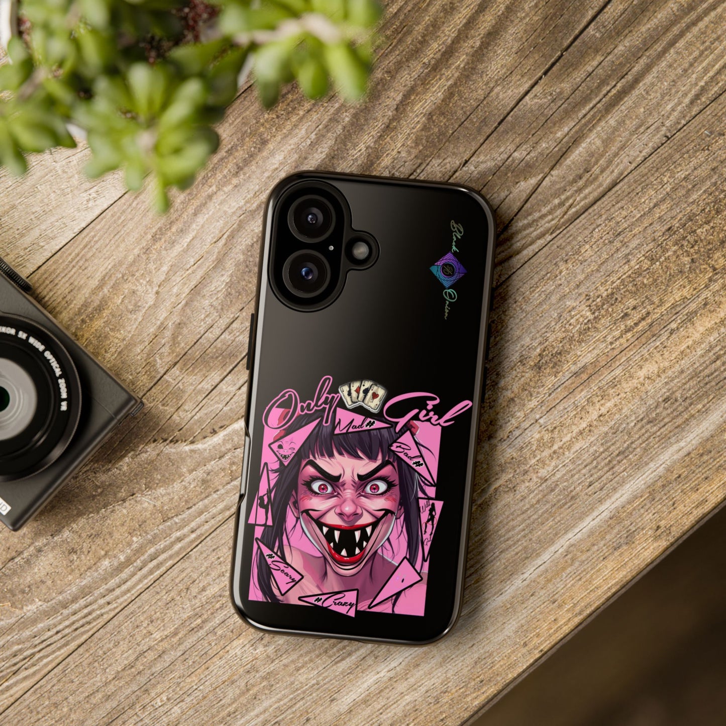 BlackOnion Brand New Phone Case - with Motivational Workout Motif’ Mad Girl💋🌸 ‘🔥🫵