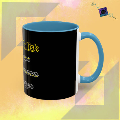 BlackOnion Coffee Mug - 11oz with Workout Motif ‘Today To Do List ’🔥💪🫵