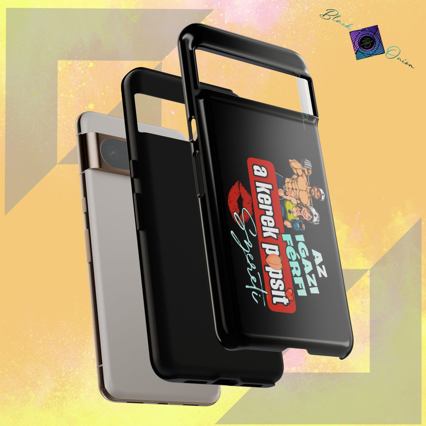 BlackOnion Brand New Phone Case - with Motivational Workout Motif ‘Az igazi férfi ‘💪🔥🫵