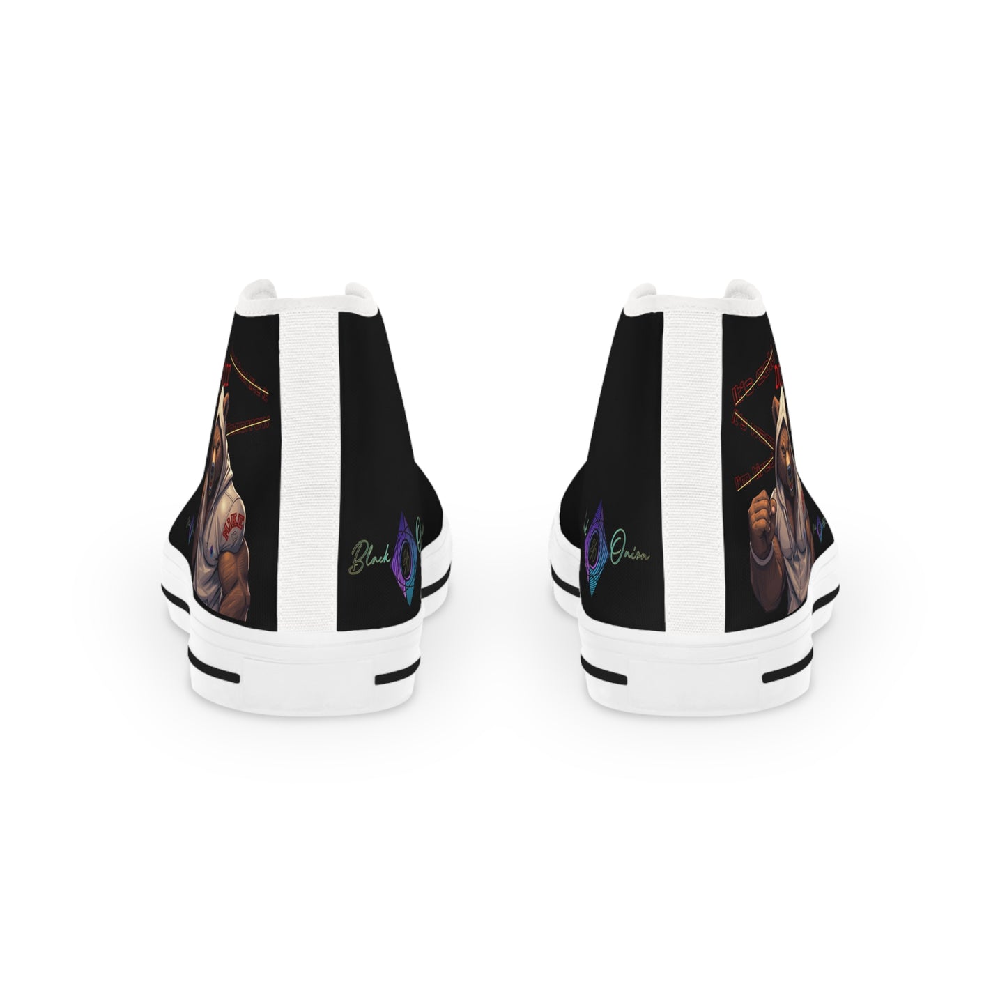 BlackOnion High Top Sneakers with Workout Motif ‘Mike 13’ 💪🔥🫵