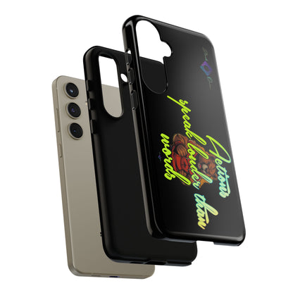 BlackOnion Brand New Phone Case - with Motivational Workout Motif ‘Actions speak lauder ‘💪🔥🫵