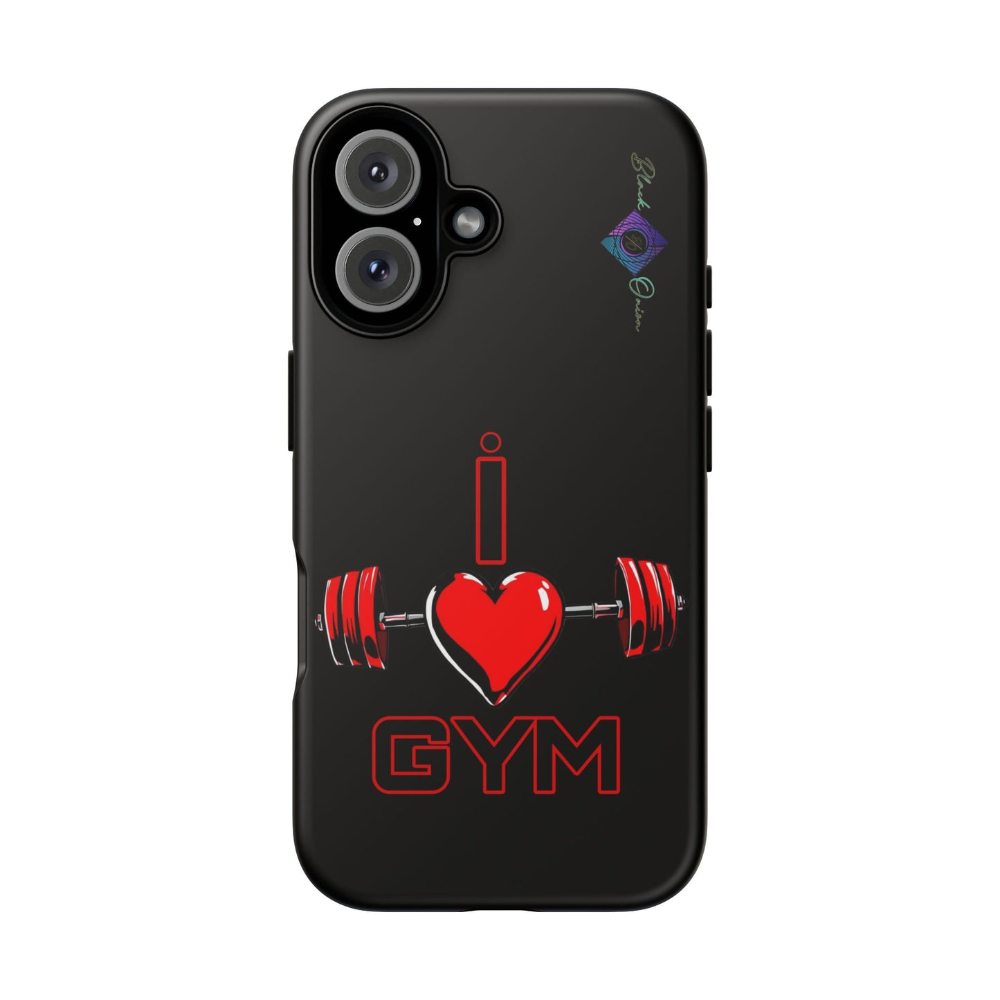 BlackOnion Brand New Phone Case - with Motivational Workout Motif’I Love Gym ‘💪🔥🫵
