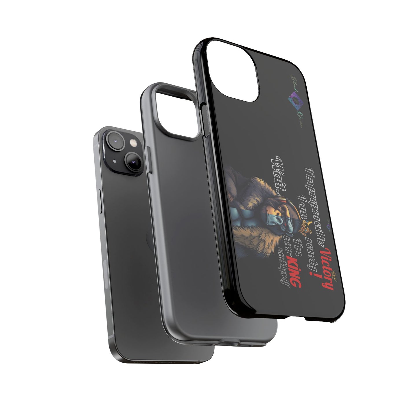 BlackOnion Brand New Phone Case - with Motivational Workout Motif’Victory 👑‘💪🔥🫵