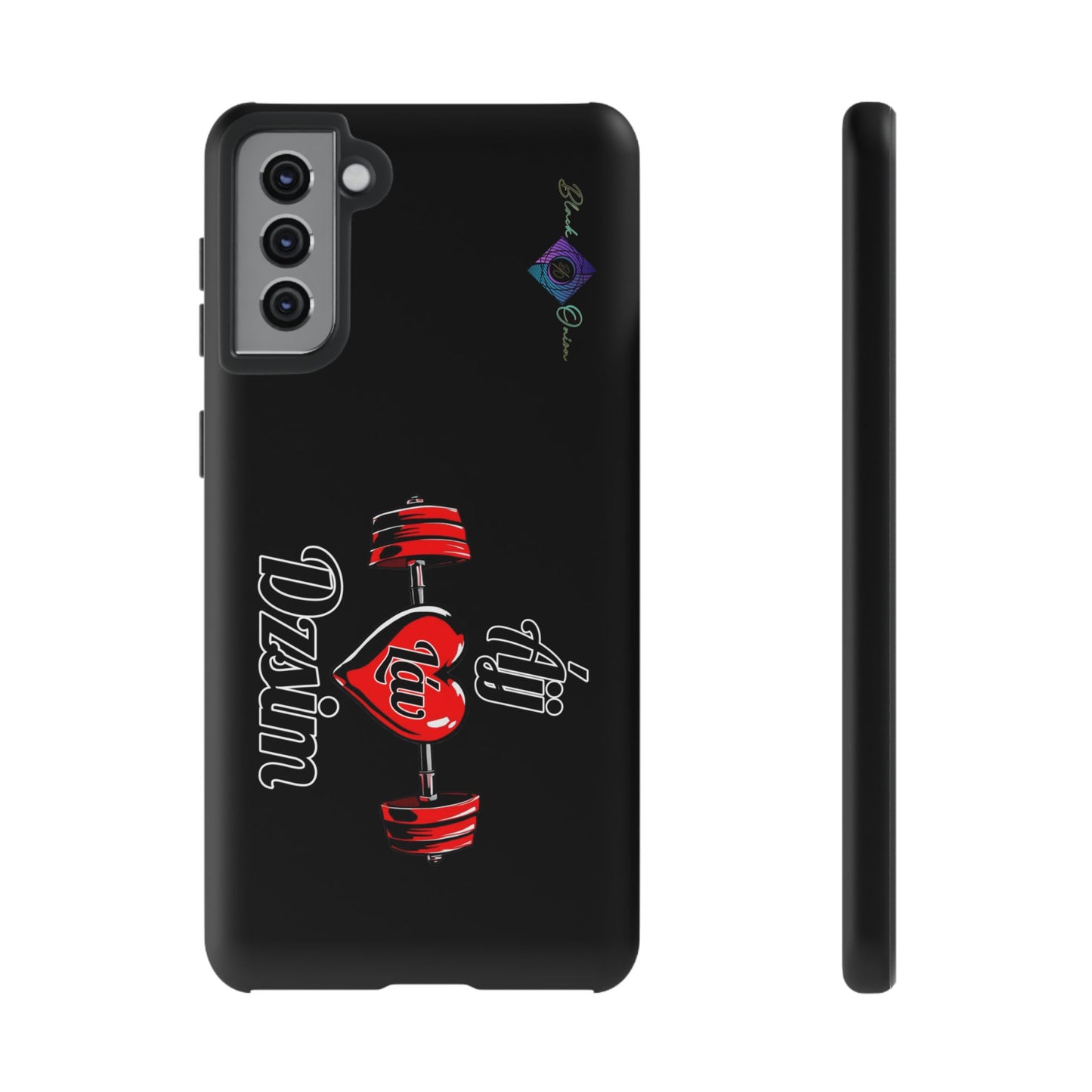 BlackOnion Brand New Phone Case - with Motivational Workout Motif’Ájj Láv Dzsim ‘💪🔥🫵