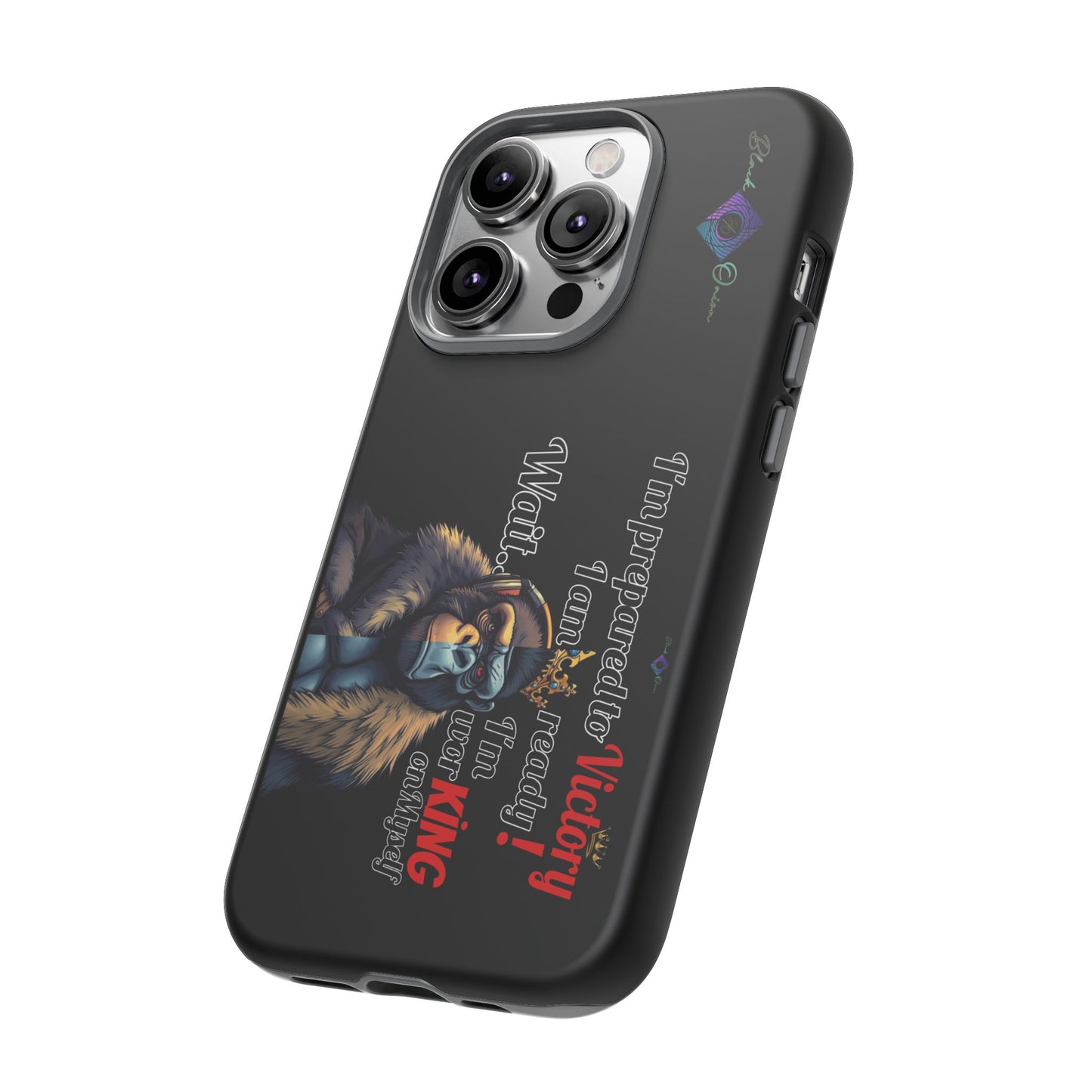 BlackOnion Brand New Phone Case - with Motivational Workout Motif’Victory 👑‘💪🔥🫵