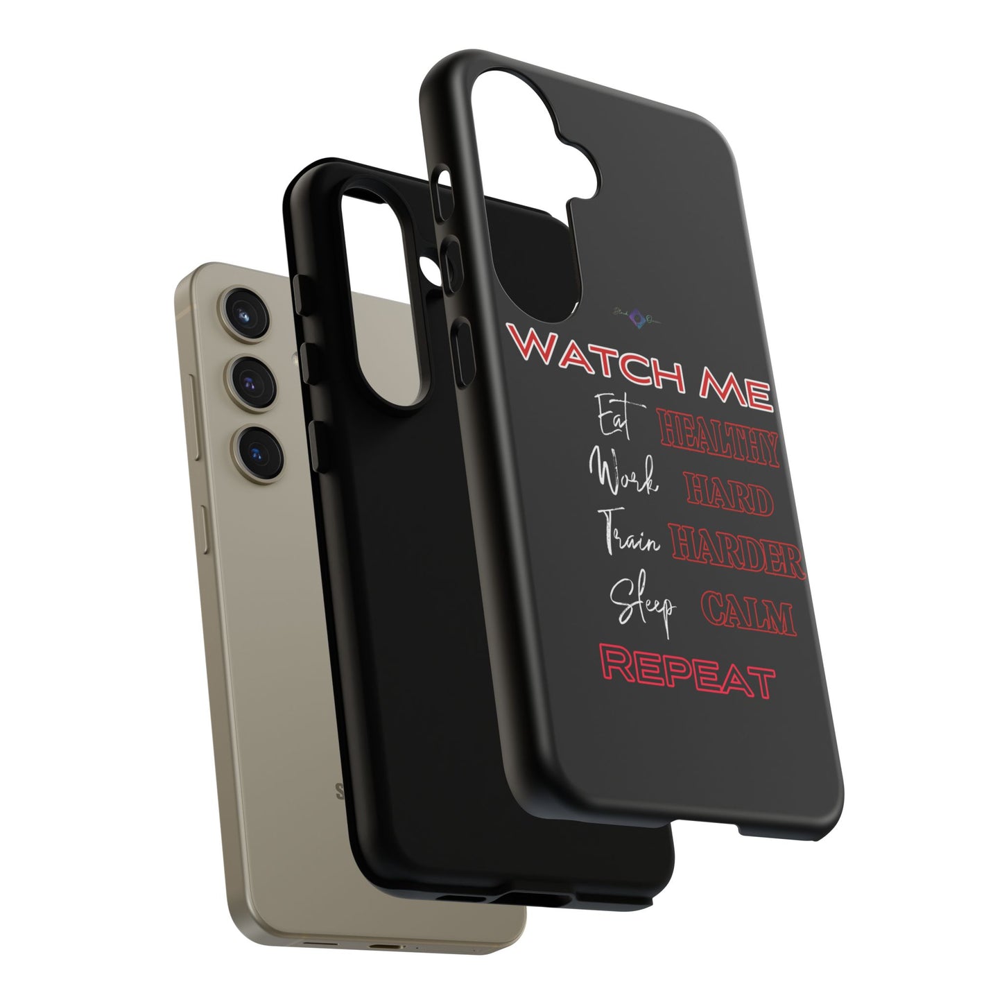 BlackOnion Phone Case -with Motivational Motif  'Watch Me' 💪🔥🫵