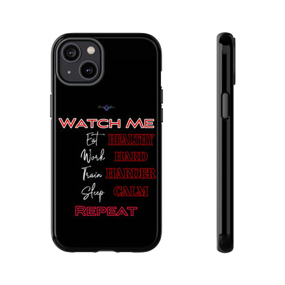 BlackOnion Phone Case -with Motivational Motif  'Watch Me' 💪🔥🫵