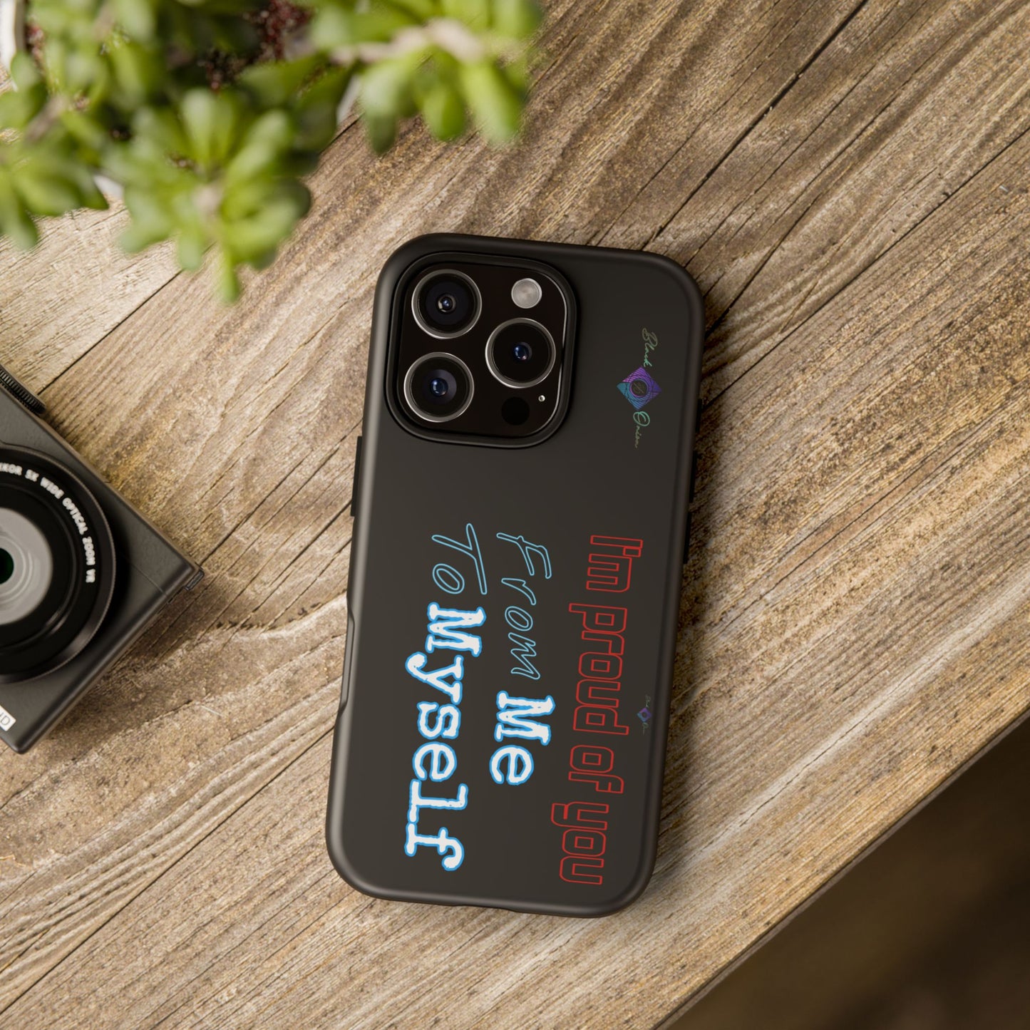 BlackOnion Brand New Phone Case - with Motivational Workout Motif’I’m proud of you ‘💪🔥🫵