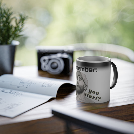 BlackOnion Color Changing Mug with Workout Motif ‘Remember’ 💪🔥🫵