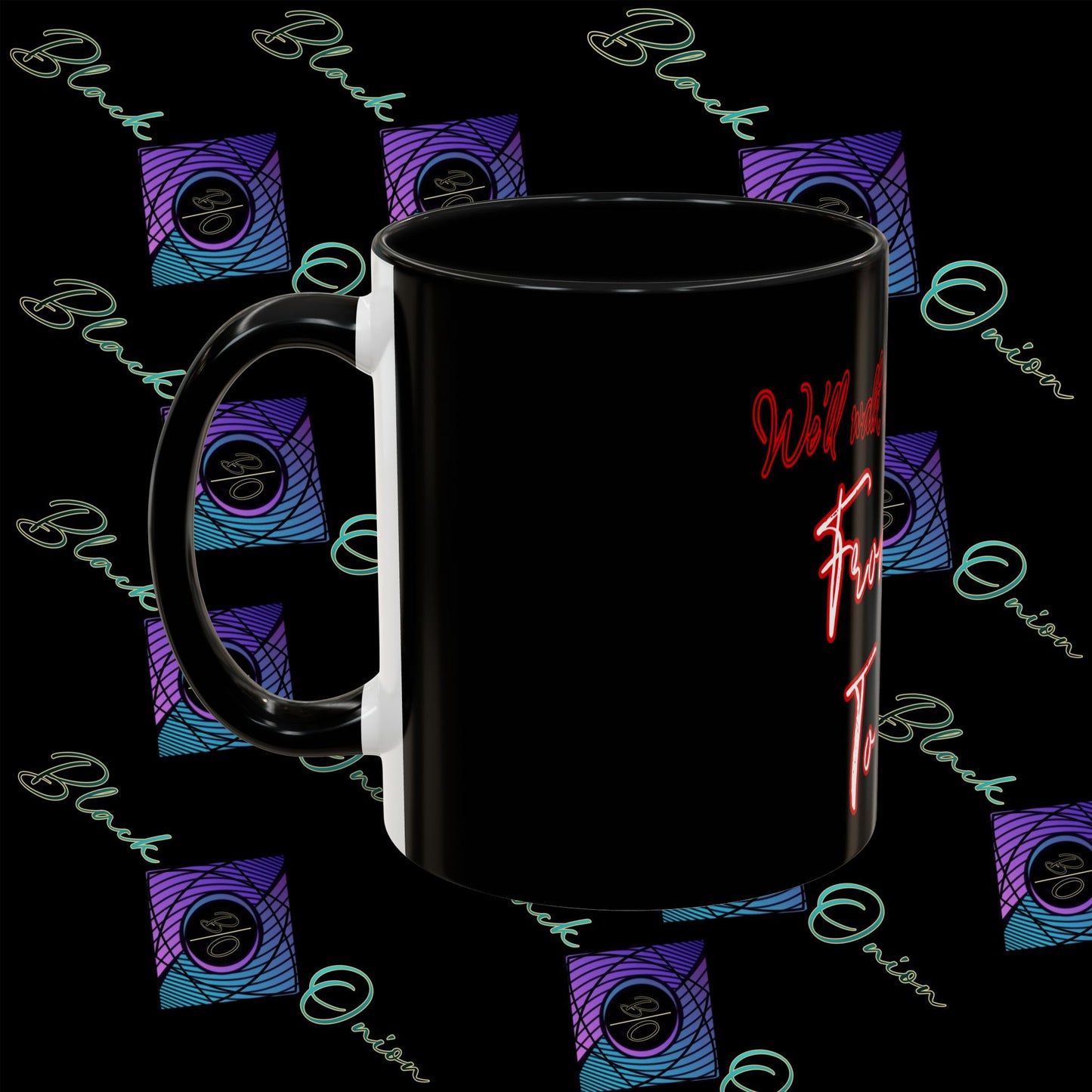BlackOnion Coffee Mug Serial 2 with Workout Motif ‘ We’ll walk this road together’🫵🔥💪