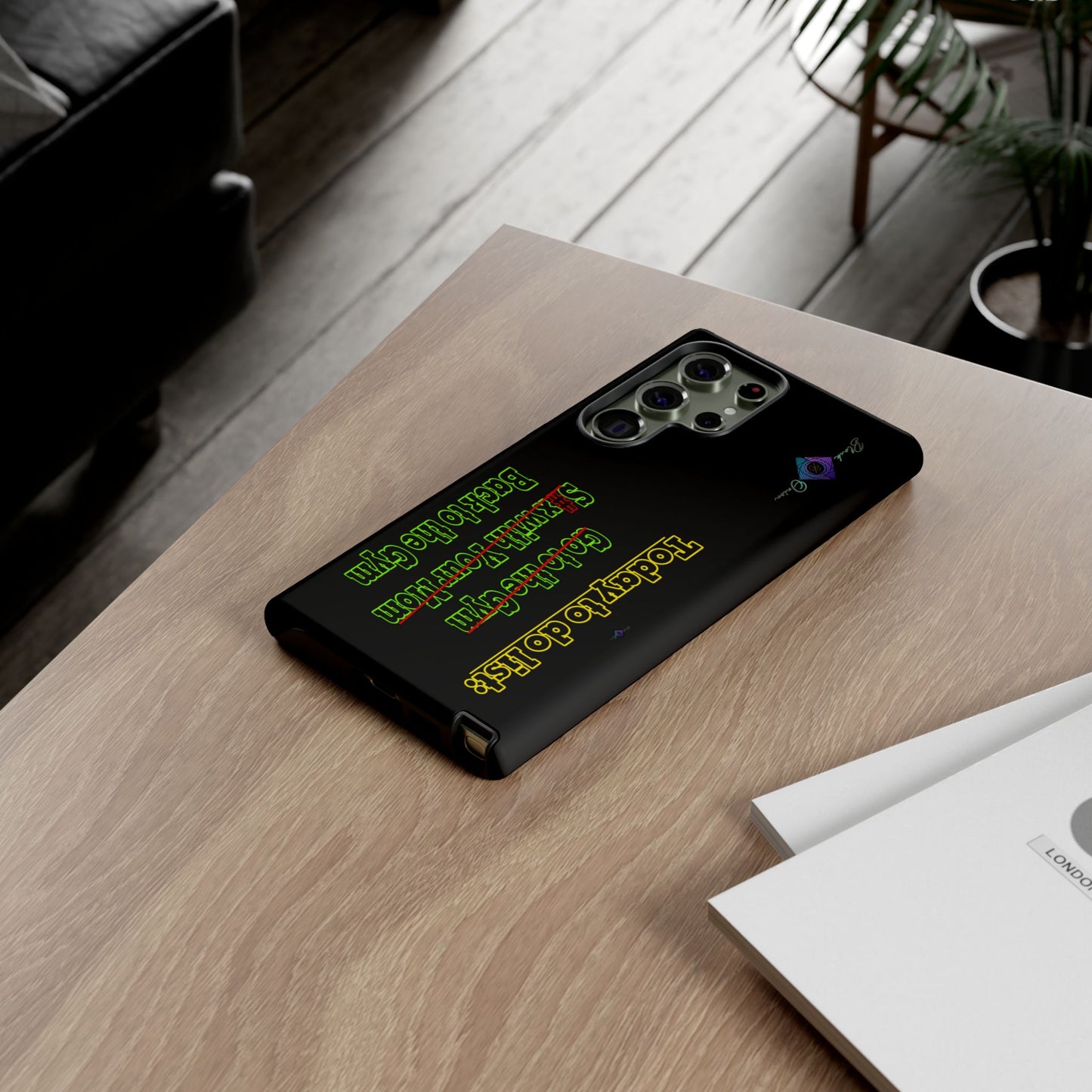 BlackOnion Brand New Phone Case - with Motivational Workout Motif’Today To Do List V2 ‘💪🔥🫵