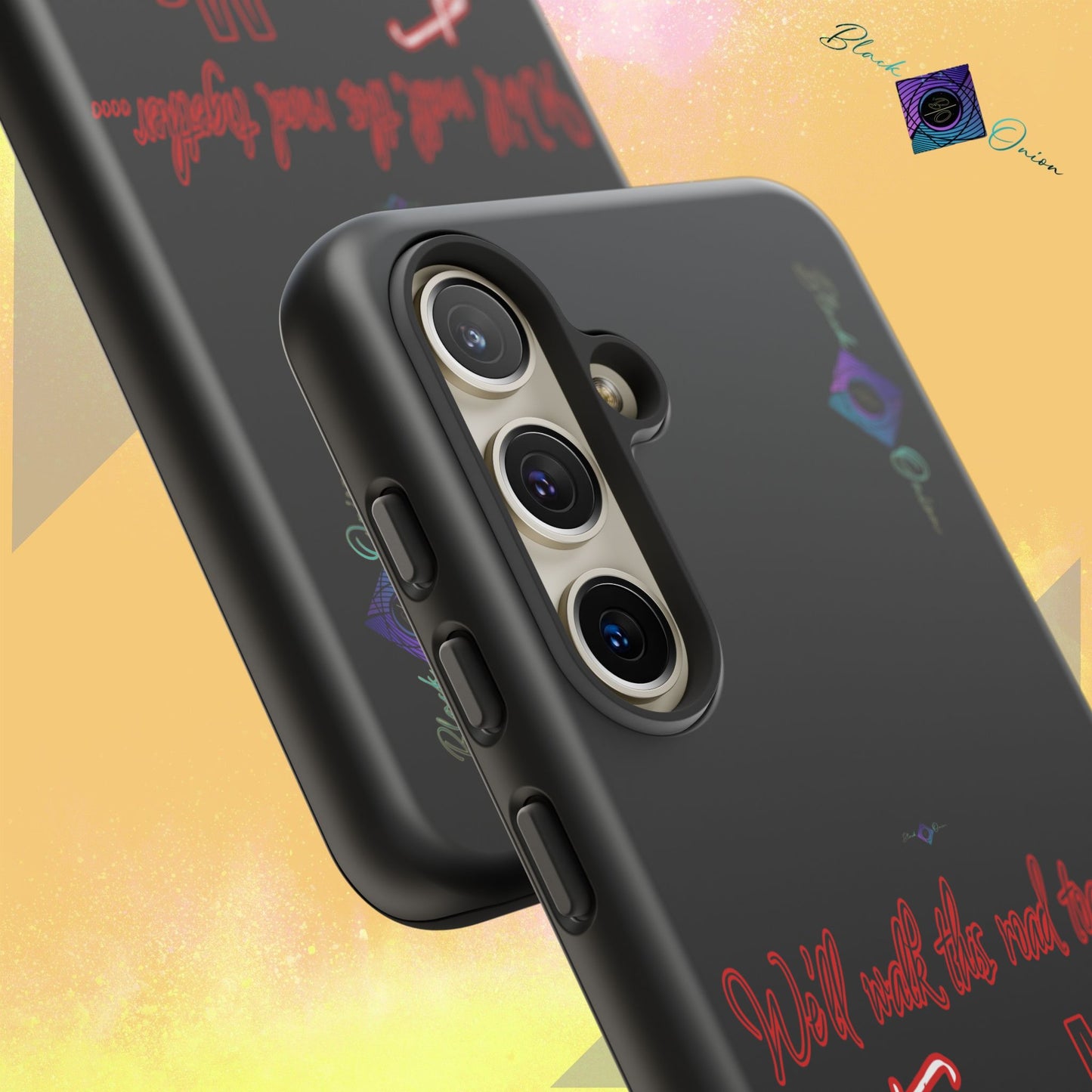 BlackOnion Brand New Phone Case - with Motivational Workout Motif’We’ll walk ‘💪🔥🫵