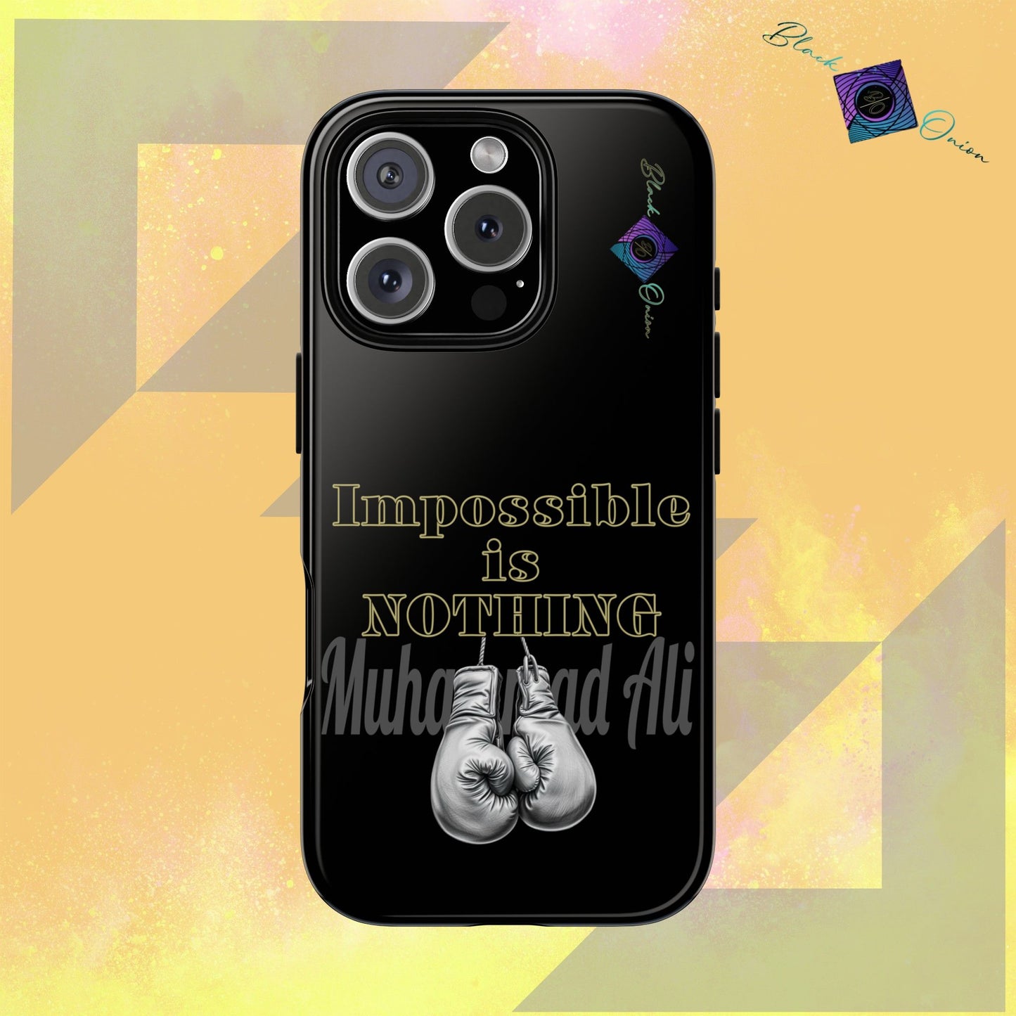 BlackOnion Brand New Phone Case - with Motivational Workout Motif ’Impossible ‘💪🔥🫵