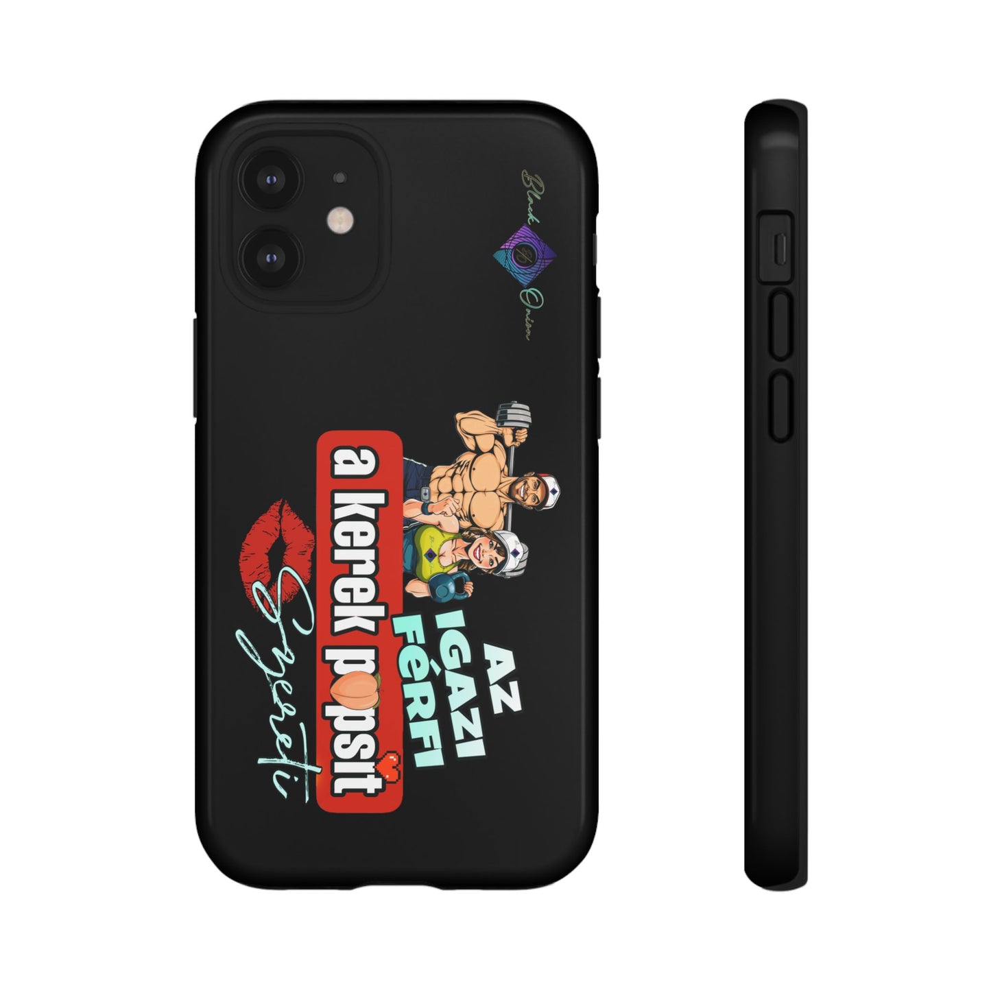 BlackOnion Brand New Phone Case - with Motivational Workout Motif ‘Az igazi férfi ‘💪🔥🫵