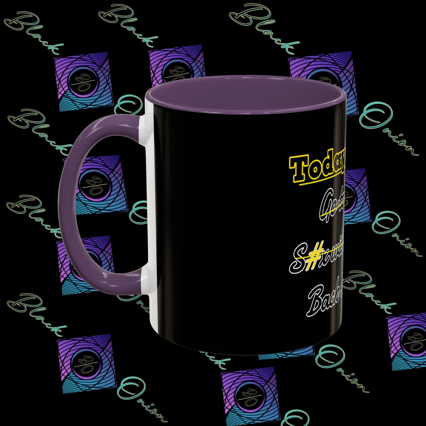 BlackOnion Coffee Mug - 11oz with Workout Motif ‘Today To Do List ’🔥💪🫵