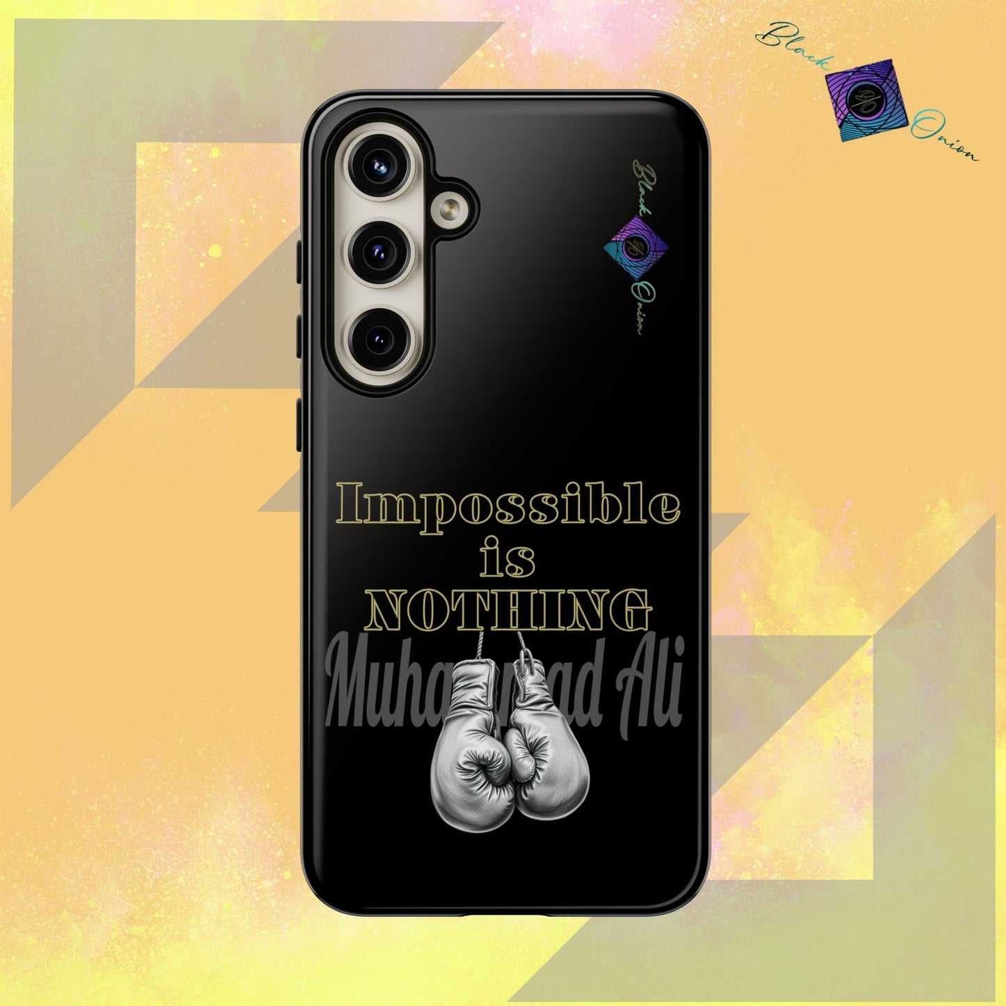 BlackOnion Brand New Phone Case - with Motivational Workout Motif ’Impossible ‘💪🔥🫵