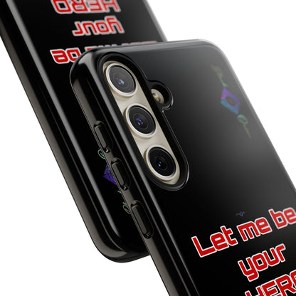 BlackOnion Brand New Phone Case - with Motivational Workout Motif’Let me be your Hero ‘💪🔥🫵