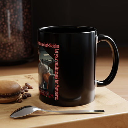 BlackOnion Coffee Mug - 11oz with Workout Motif ‘Unstoppable’🔥💪🫵
