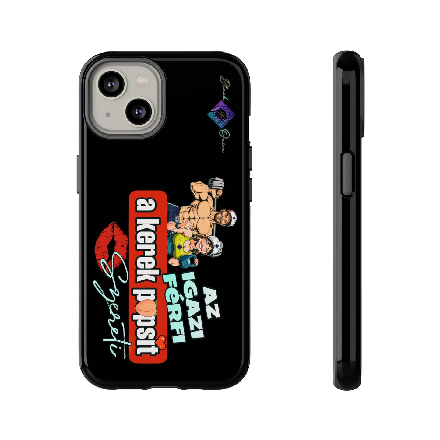 BlackOnion Brand New Phone Case - with Motivational Workout Motif ‘Az igazi férfi ‘💪🔥🫵