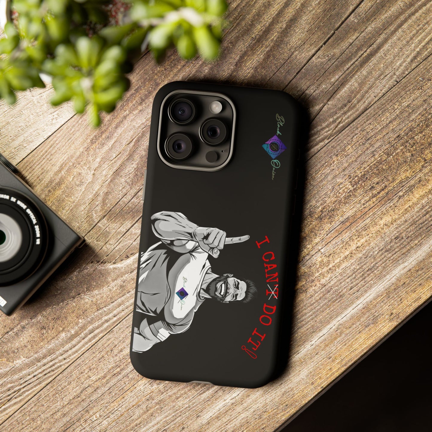 BlackOnion Brand New Phone Case - with Motivational Workout Motif’I Can Do It ‘💪🔥🫵