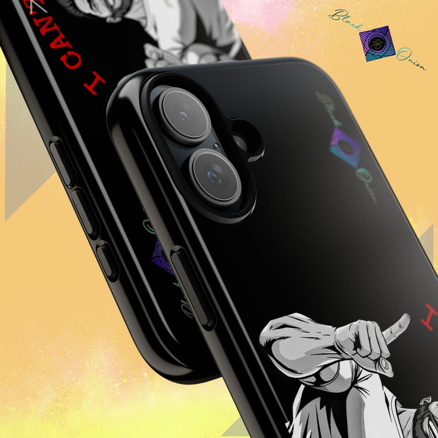 BlackOnion Brand New Phone Case - with Motivational Workout Motif’I Can Do It ‘💪🔥🫵