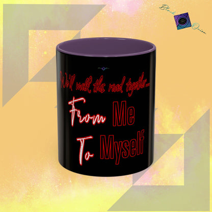 BlackOnion Coffee Mug Serial 2 with Workout Motif ‘ We’ll walk this road together’🫵🔥💪