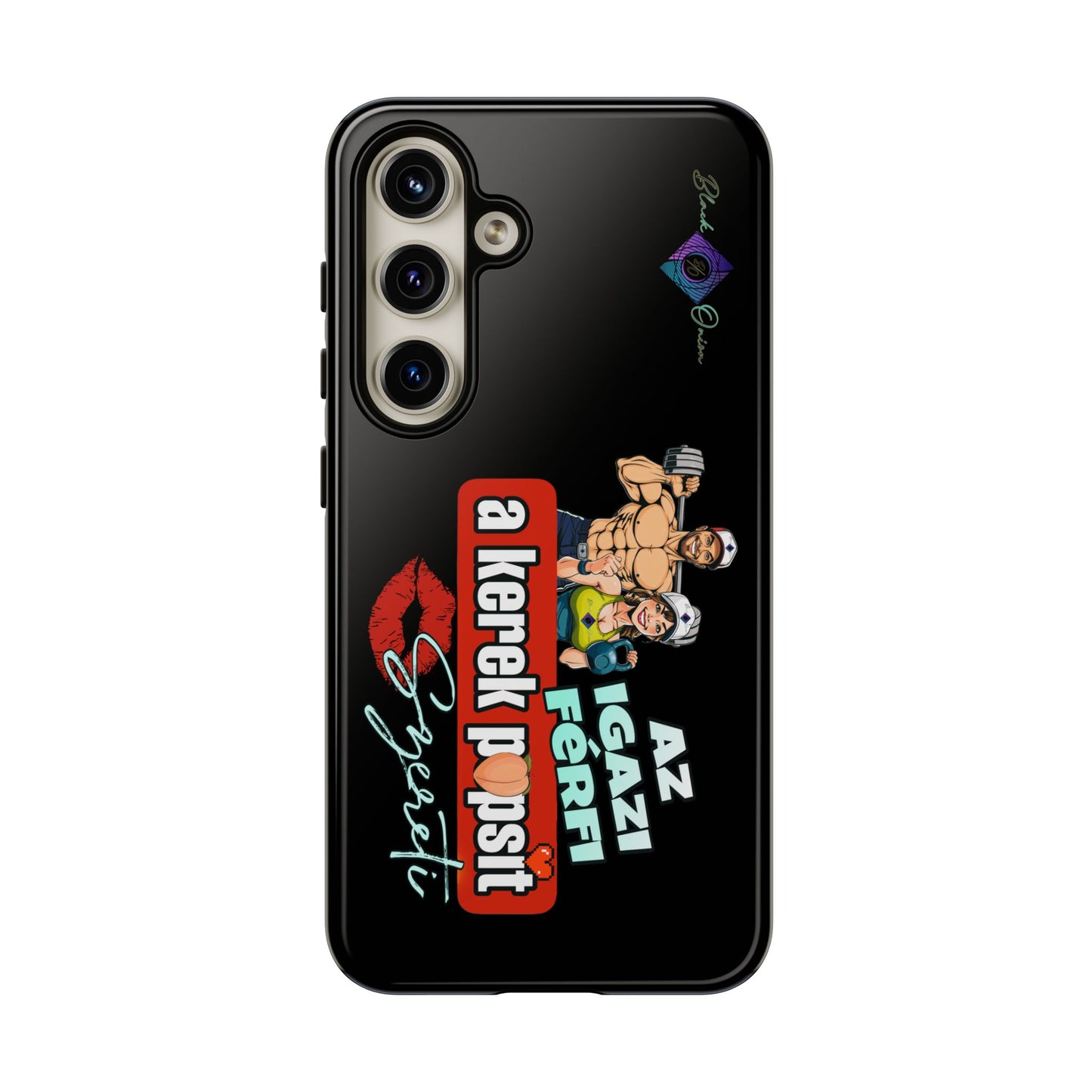 BlackOnion Brand New Phone Case - with Motivational Workout Motif ‘Az igazi férfi ‘💪🔥🫵