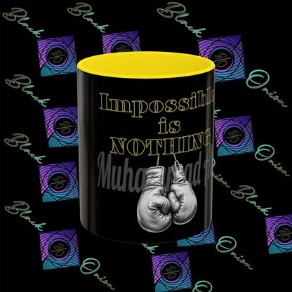 BlackOnion Coffee Mug 2 with Workout Motif ‘Impossible is NothingV2’🫵🔥💪