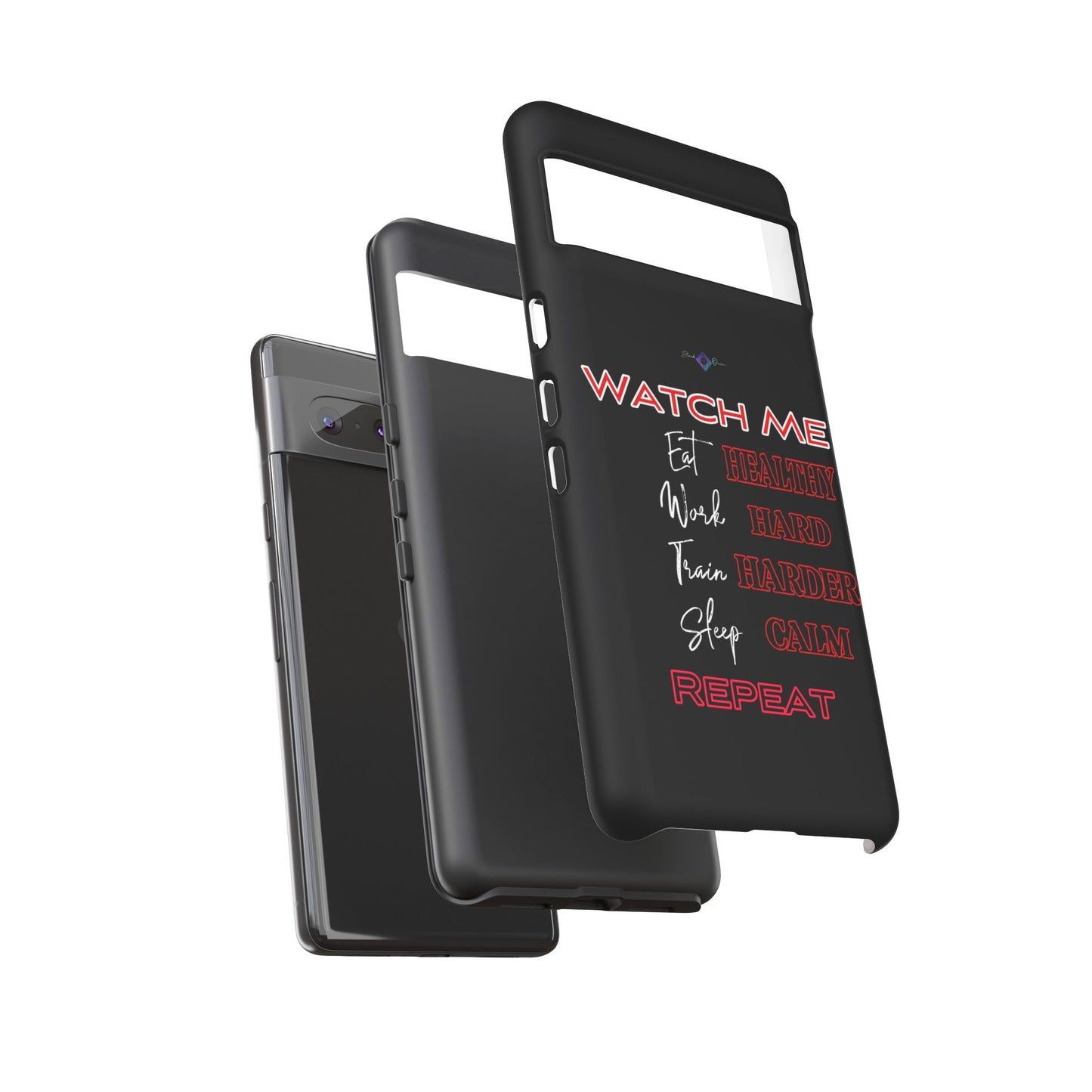 BlackOnion Phone Case -with Motivational Motif  'Watch Me' 💪🔥🫵