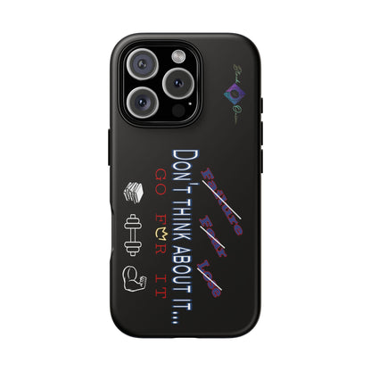 BlackOnion Brand New Phone Case - with Motivational Workout Motif’Don’t think ‘💪🔥🫵