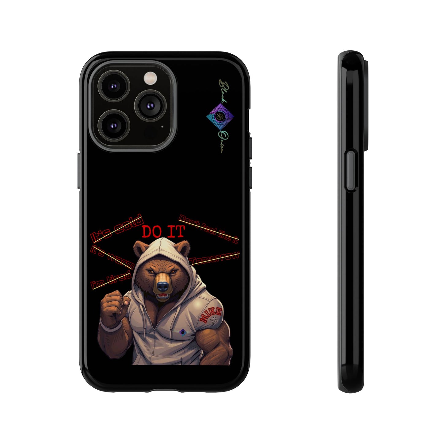 BlackOnion Brand New Phone Case - with Motivational Workout Motif’Do it ‘💪🔥🫵