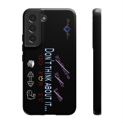 BlackOnion Brand New Phone Case - with Motivational Workout Motif’Don’t think ‘💪🔥🫵