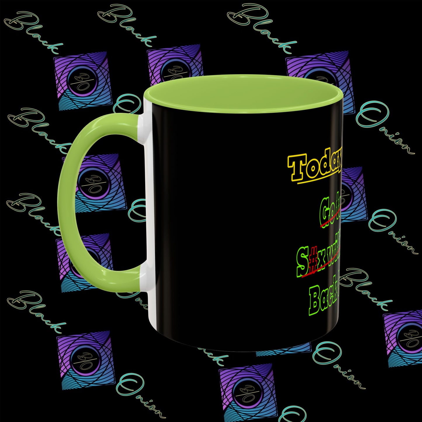 BlackOnion Coffee Mug 2 with Workout Motif ‘Today To Do List V2’🫵🔥💪