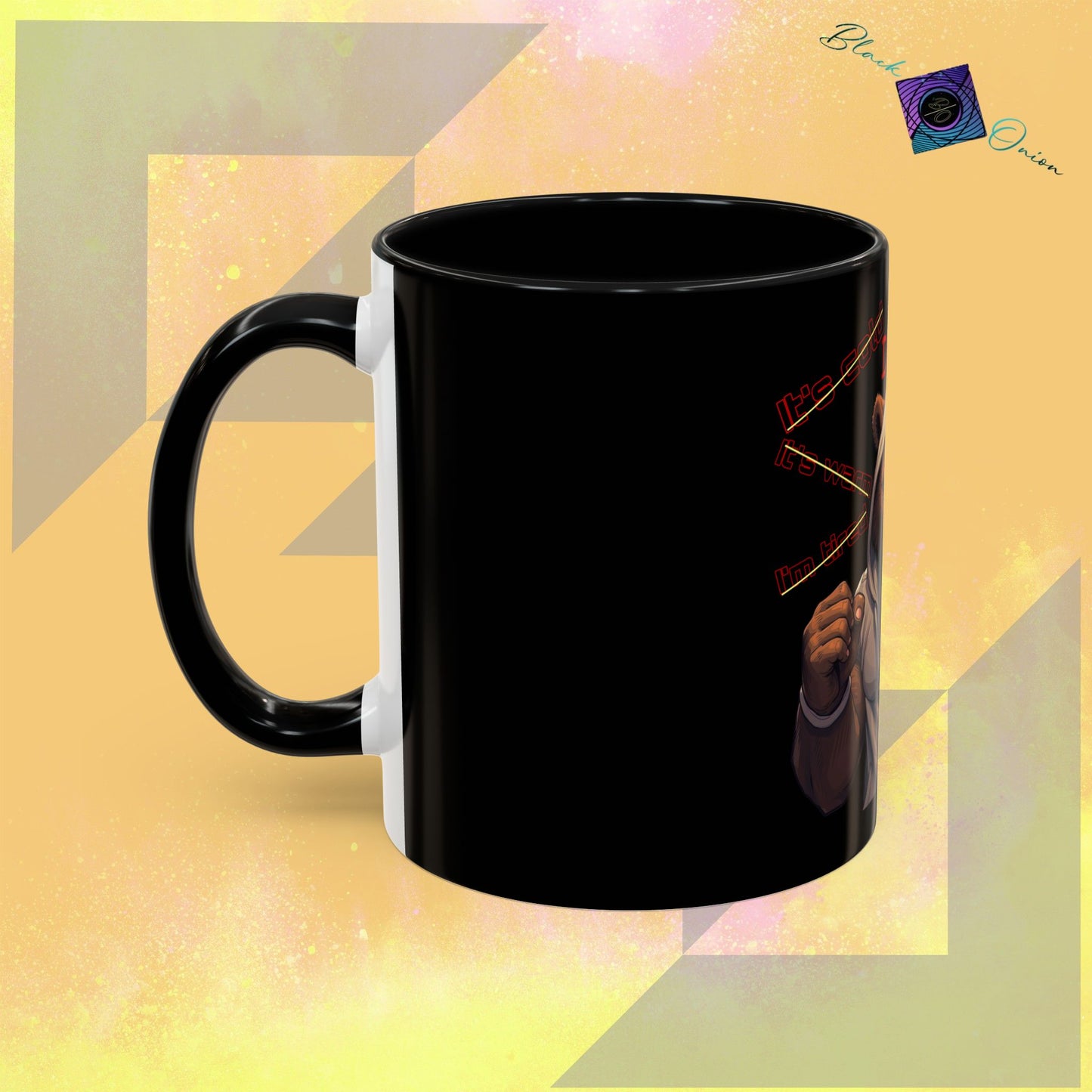 BlackOnion Coffee Mug - 11oz with Workout Motif ‘Mike 13’🔥💪🫵