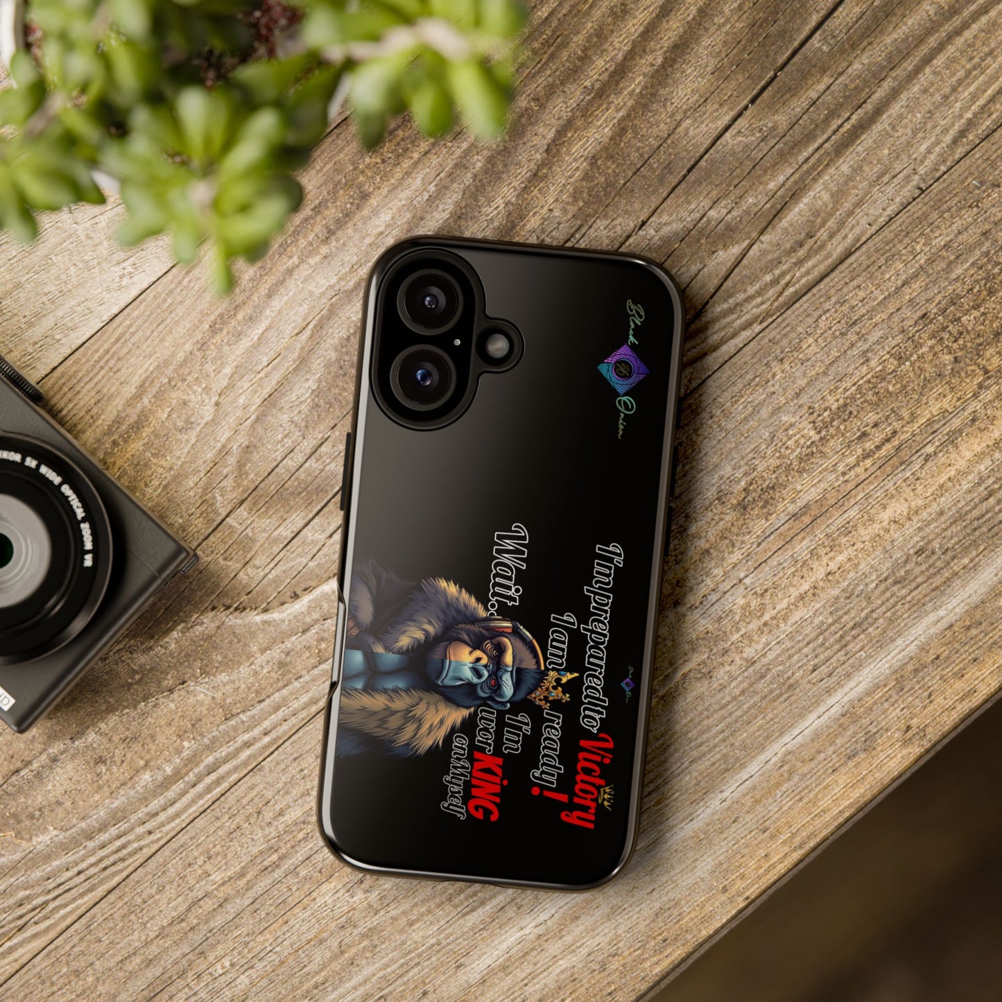BlackOnion Brand New Phone Case - with Motivational Workout Motif’Victory 👑‘💪🔥🫵