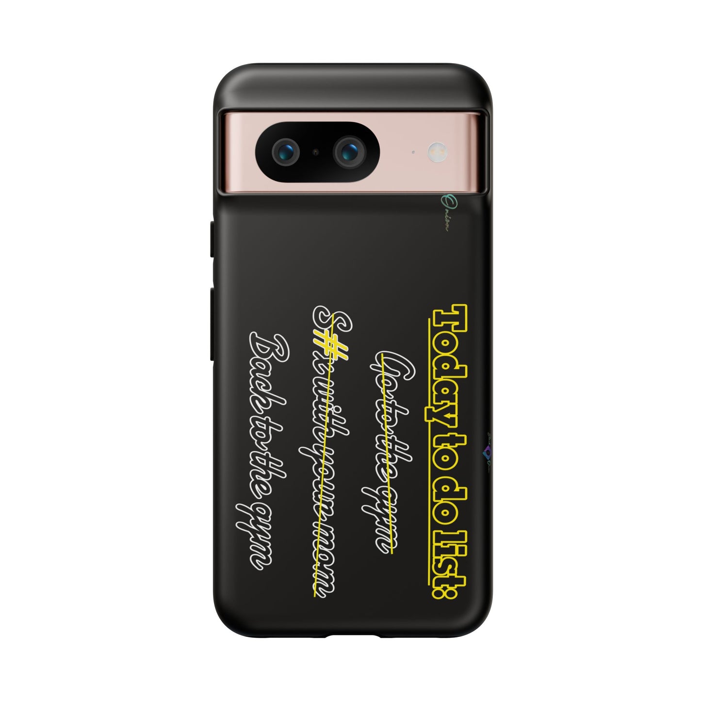 BlackOnion Brand New Phone Case - with Motivational Workout Motif’Today to do list ‘💪🔥🫵