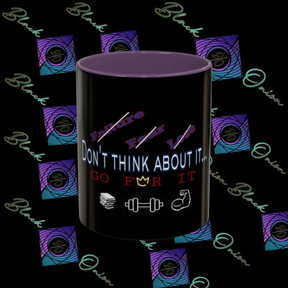 BlackOnion Coffee Mug Serial 2 with Workout Motif ‘Don’t think ‘🫵🔥💪